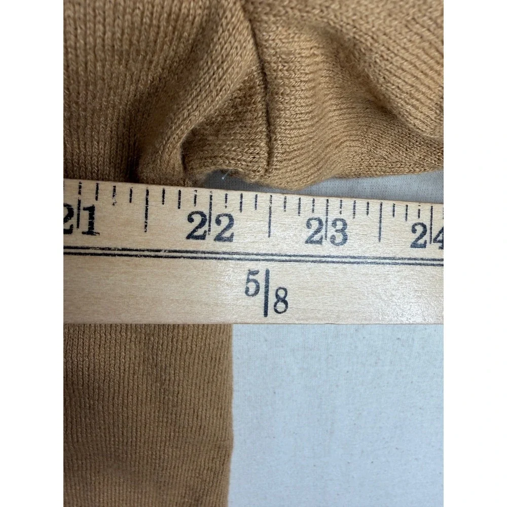 Michael Kors Womens Slouchy Cowl Neck Camel Brown Sweater Size Medium